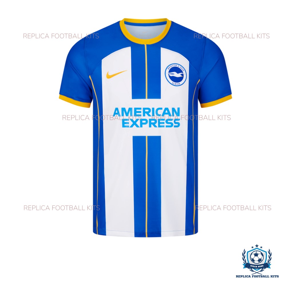 Brighton Away Kids Replica Football Kit 22/23