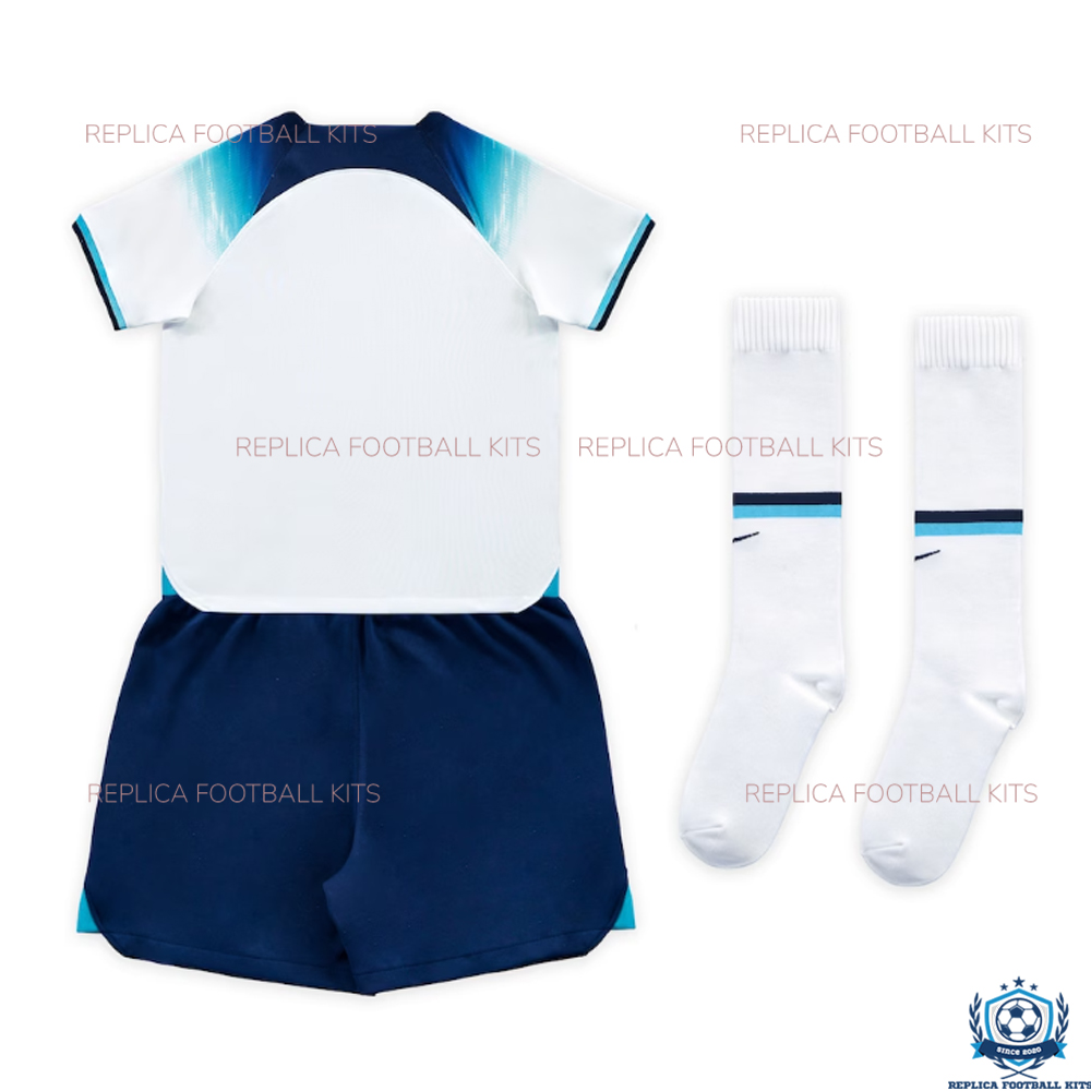 England Home World Cup Kids Replica Kit 2022