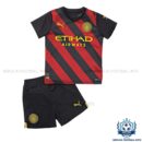 Man City Away 22 23 Kids Football Kit - front view