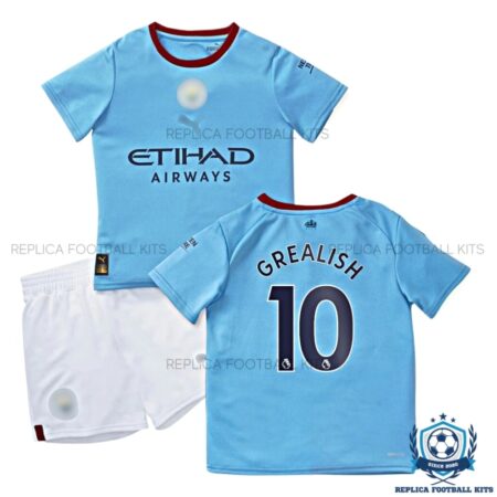 Manchester City Home Grealish 10 22 23 Kids Football Kit - Overview