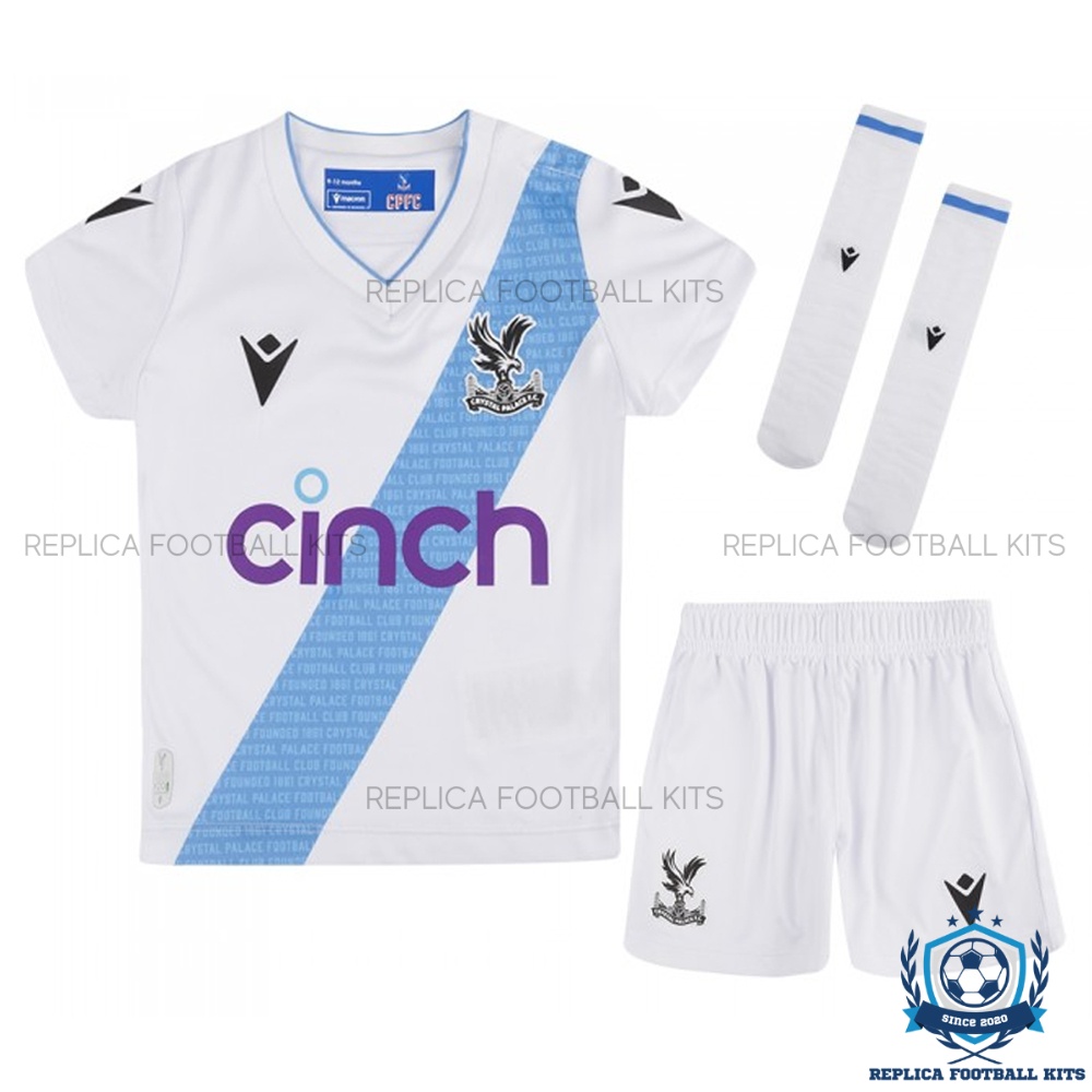 Crystal Palace Away Kid Kit 2023-24 No Socks_Replica Football Kits