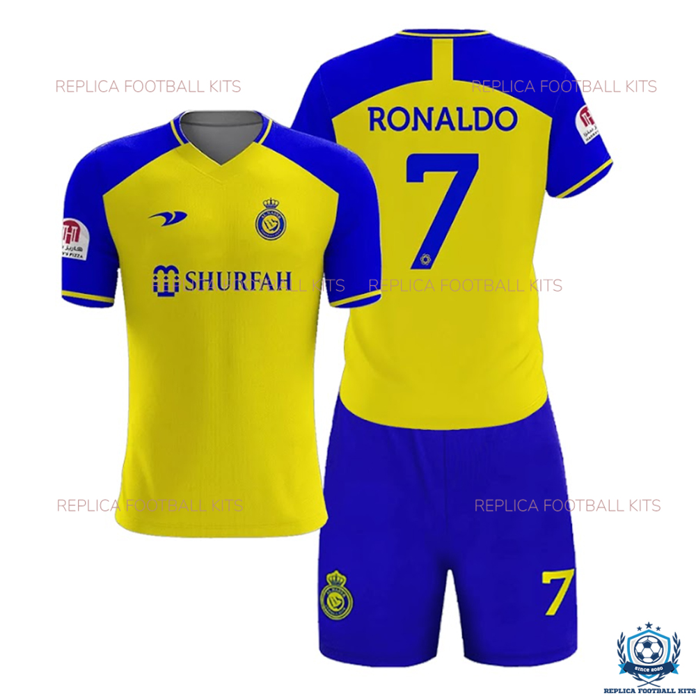 Al Nassr Home Kids Kit 22/23 Ronaldo 7