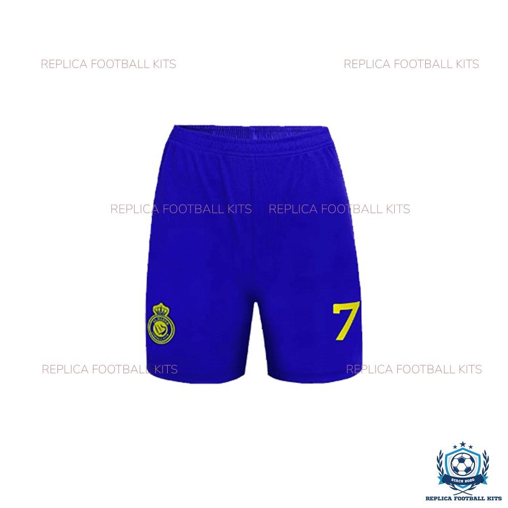 Al Nassr Home Kids Kit 22/23 Ronaldo 7 - Short