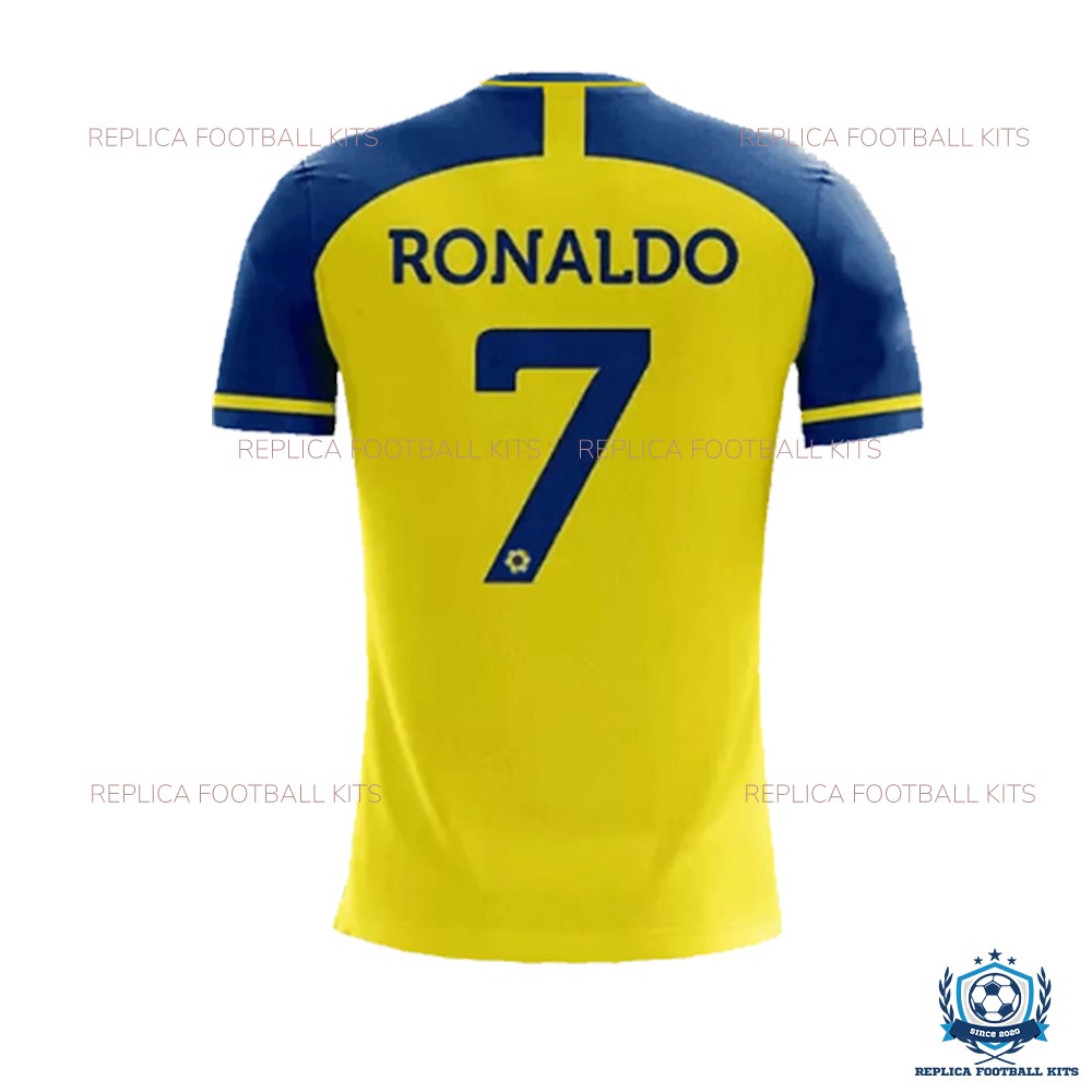 Al Nassr Home Men Shirt Ronaldo 7 - Back View