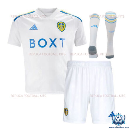 Leeds United Home Kid Replica Kit 23/24