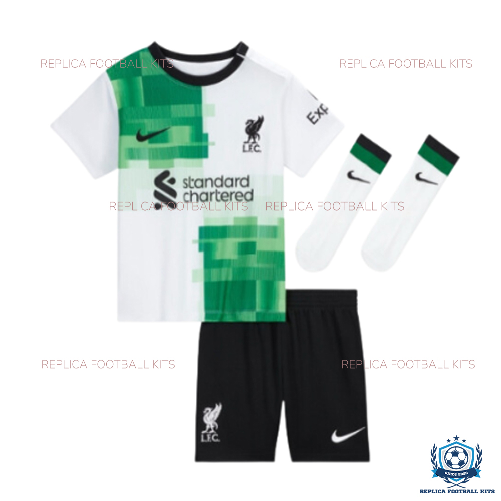 Liverpool Away Kid Replica Kit 23/24