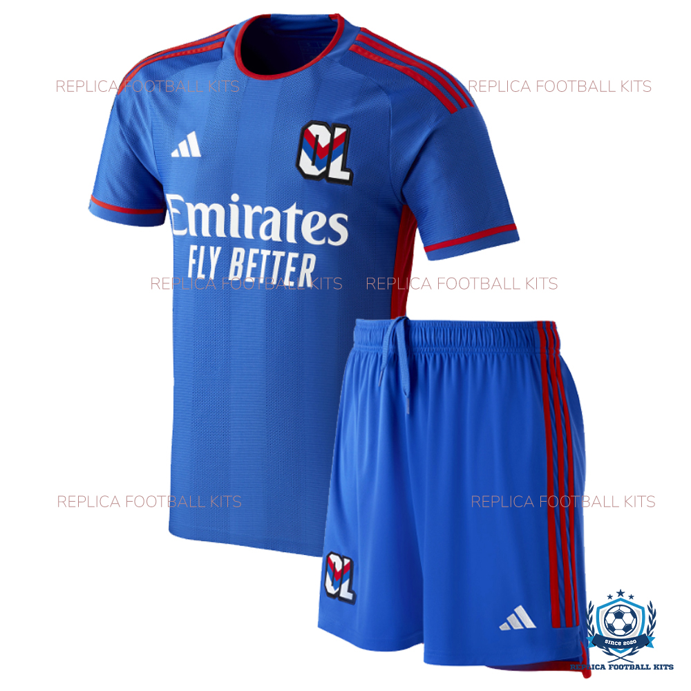 Olympique Lyon Away Kids Replica Kit