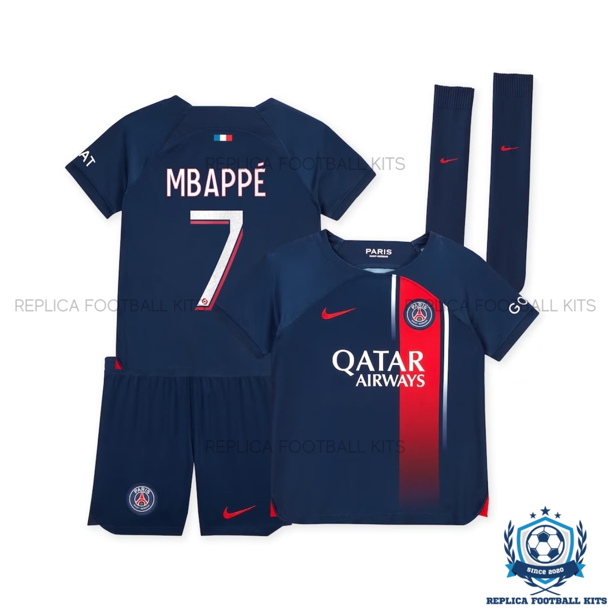 PSG Home Kid Mbappe 7 Football Kit