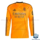 Real Madrid Away Men Replica Football Shirt 24/25 Long Sleeve - Front View