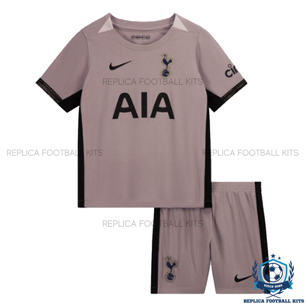 Tottenham Third Kid Kit 2023-24 No Socks_Replica Football Kits