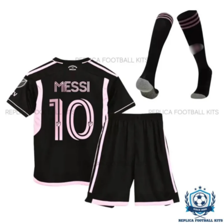 Inter Miami Away Kid Replica Football Kit 23/24 MESSI 10 Printed - Over view