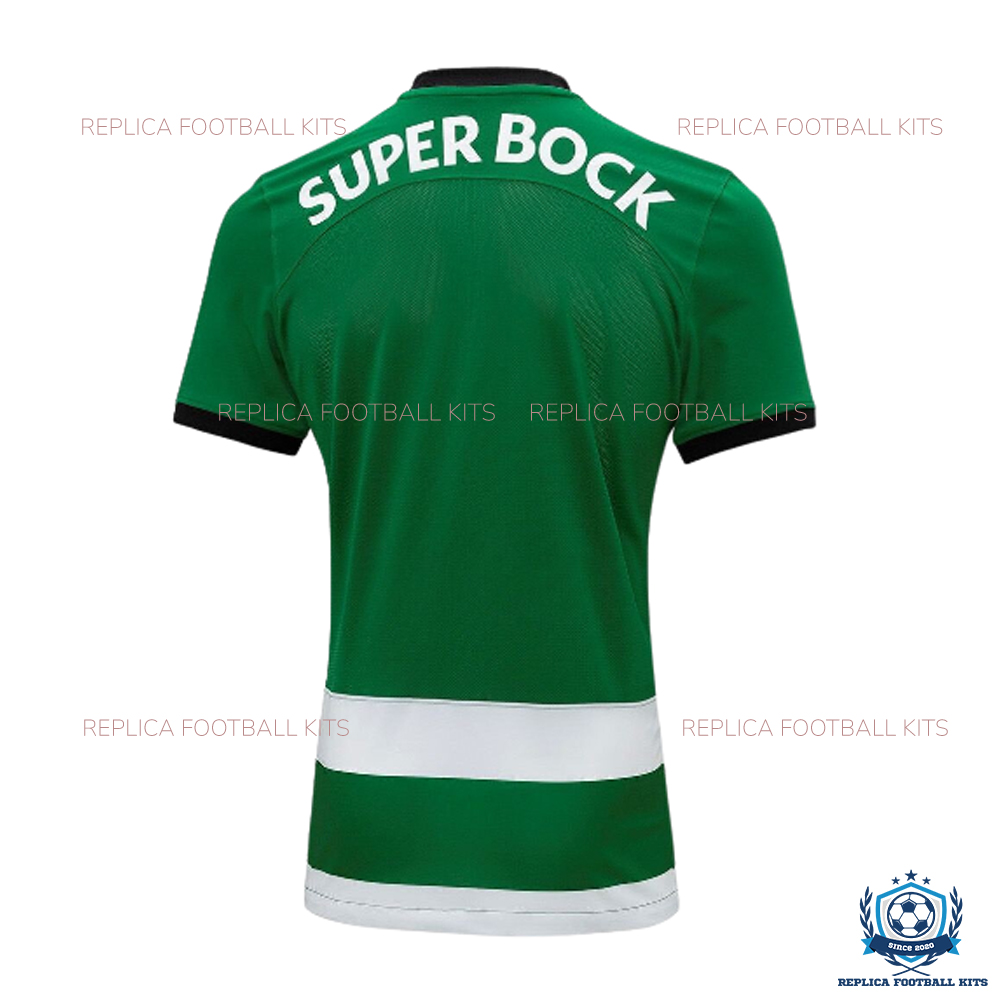 Back View Of Sporting CP Home Men Replica Shirt