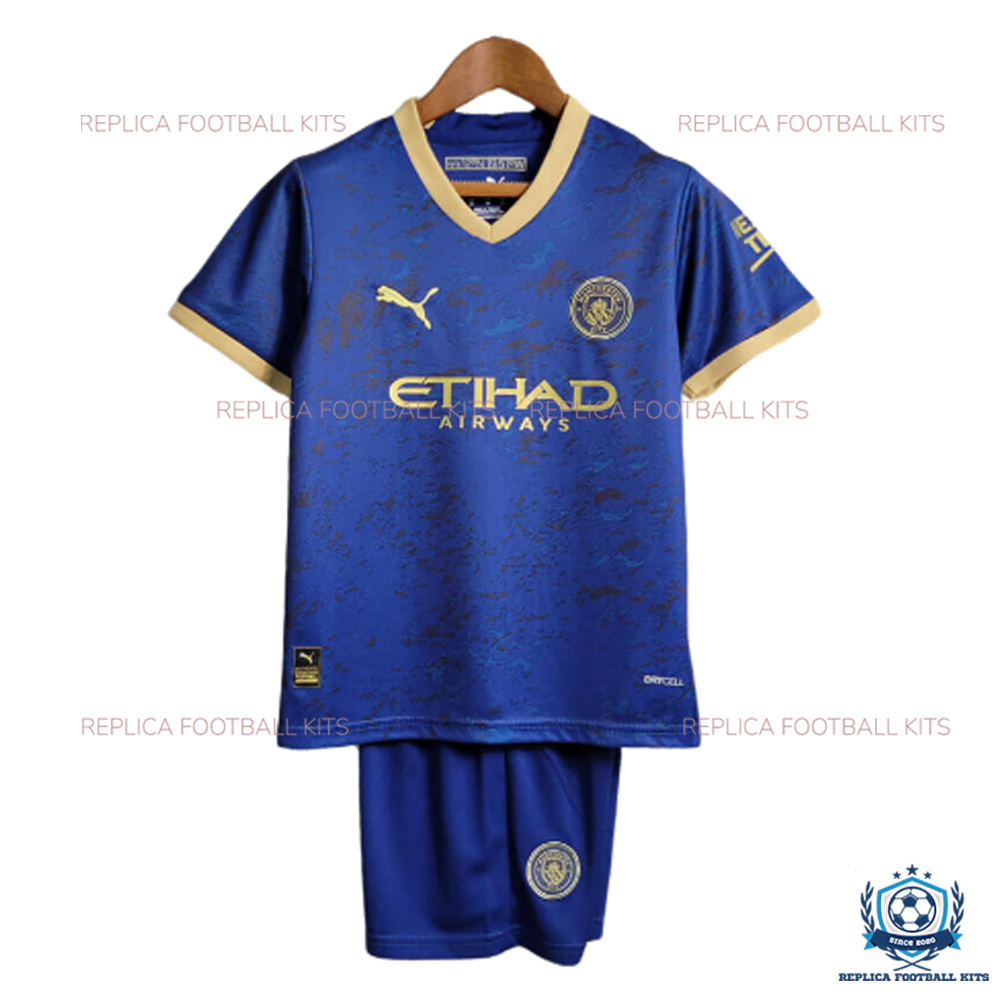 Man CityChina New Year Kid Replica Kits - Front View