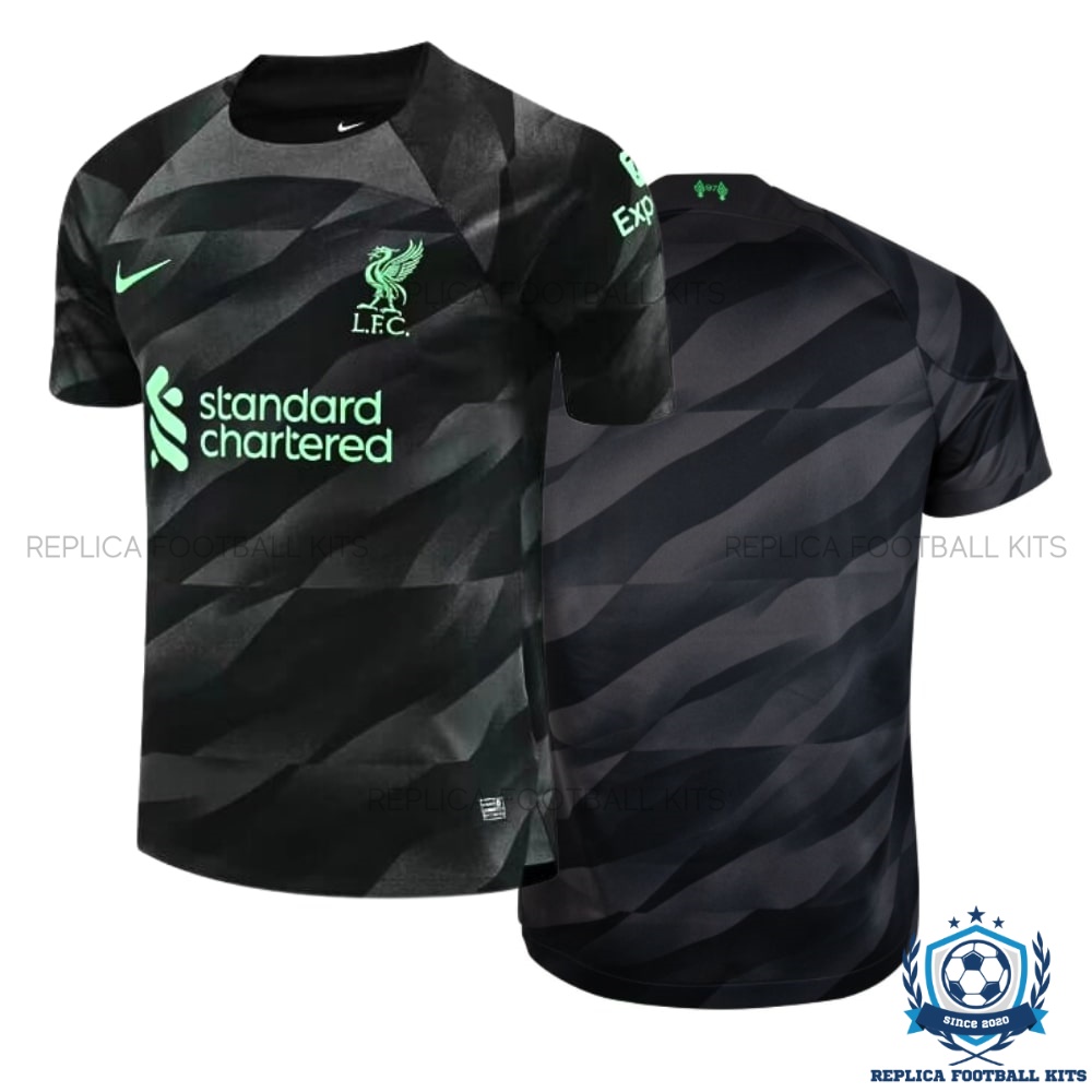 Liverpool Goalkeeper Black Men Replica Shirt 23/24