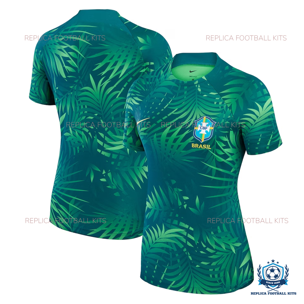 Brazil Pre-Match Training Women Replica Shirt 2023