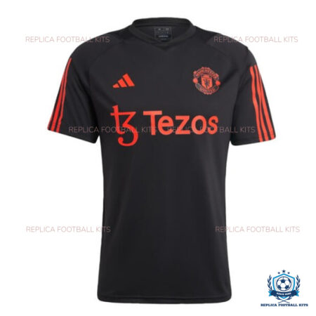 Man Utd Pre-Match Men Replica Shirt Black