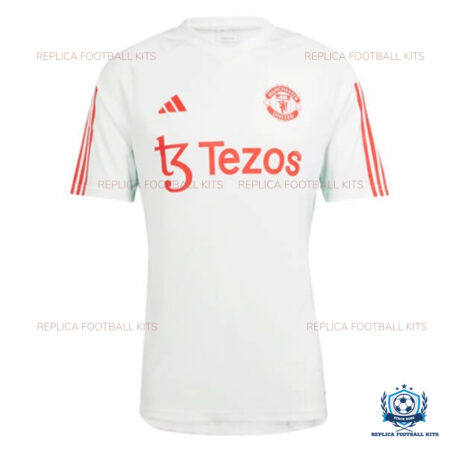 Man Utd Pre-Match Men Replica Shirt White