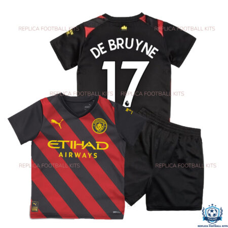 Manchester City Bruyne 17 Away Kids