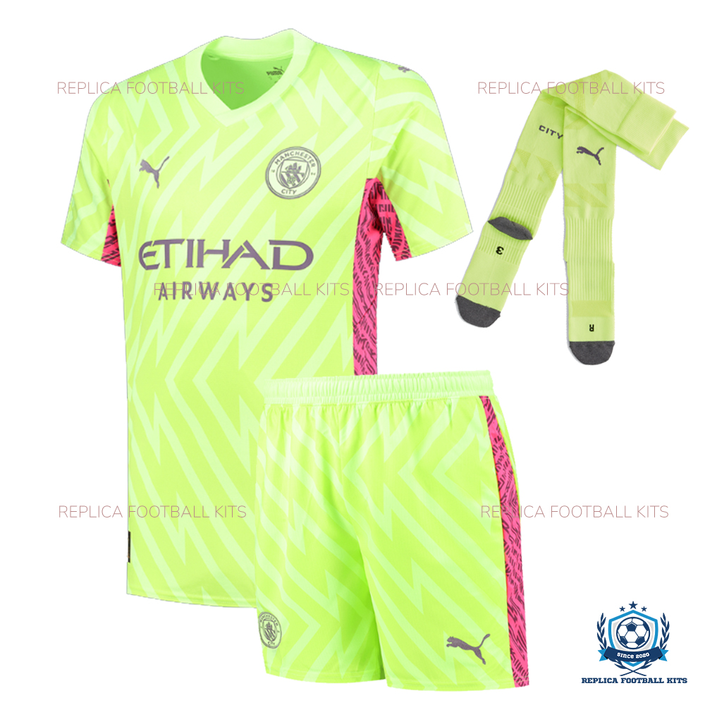 Manchester City Goalkeeper Kid Replica Kits