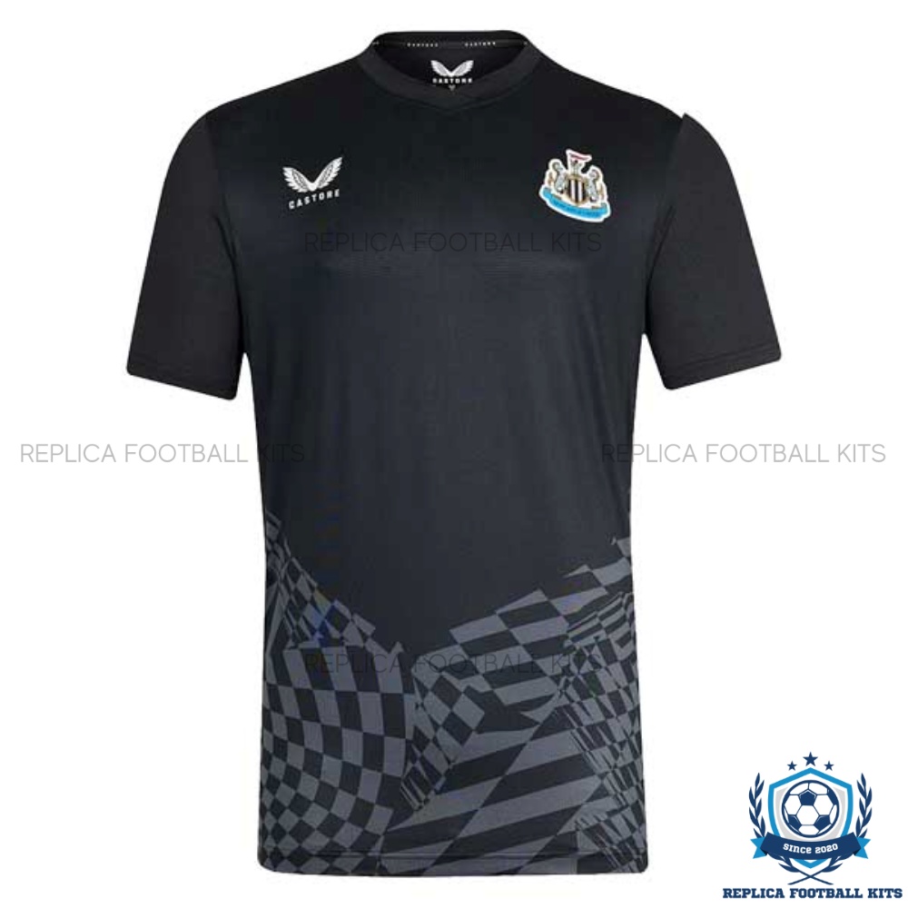 Newcastle-Pre-Match-Men-Shirt-Black - Main Front View