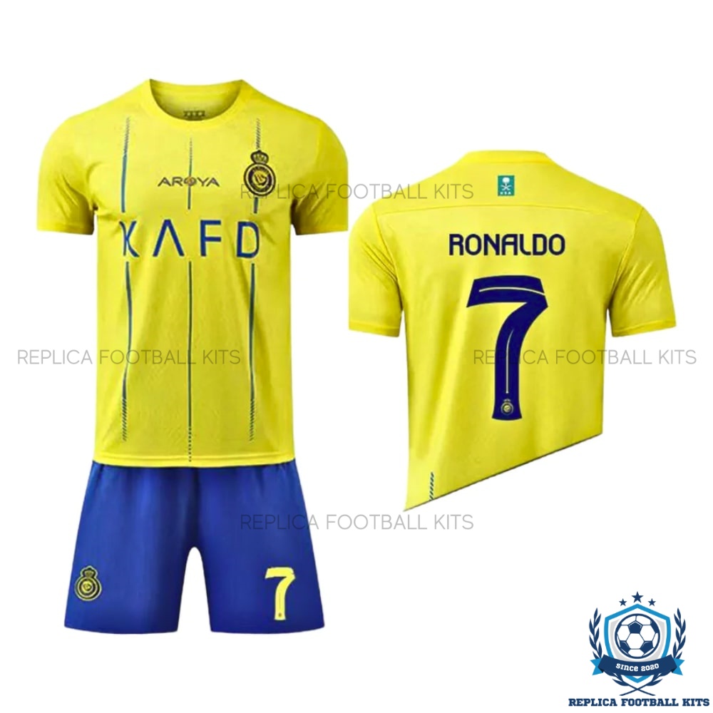 Al Nassr Ronaldo 7 Home Kid Replica Kits 23/24