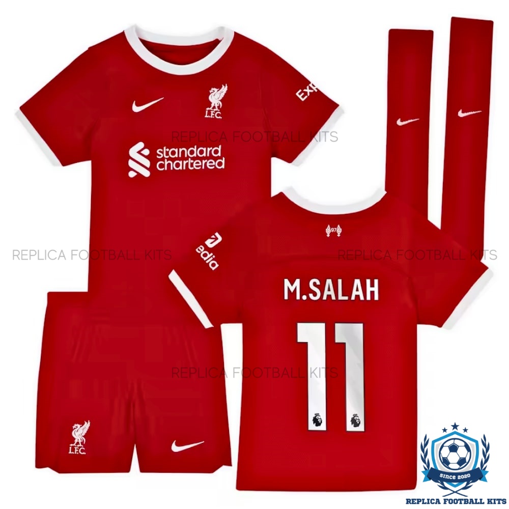 Liverpool Home Kid Replica Kit 23/24 Salah 11