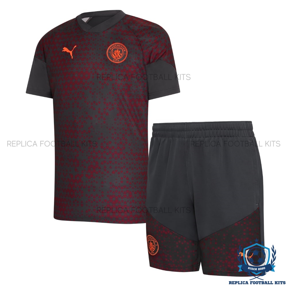 Manchester City Red Training Kid Replica Kit