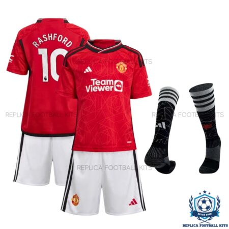 Man Utd Home Kid Kit Rashford 10