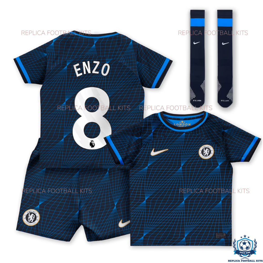 Chelsea Away Kid Replica Kits 23/24 Enzo 8