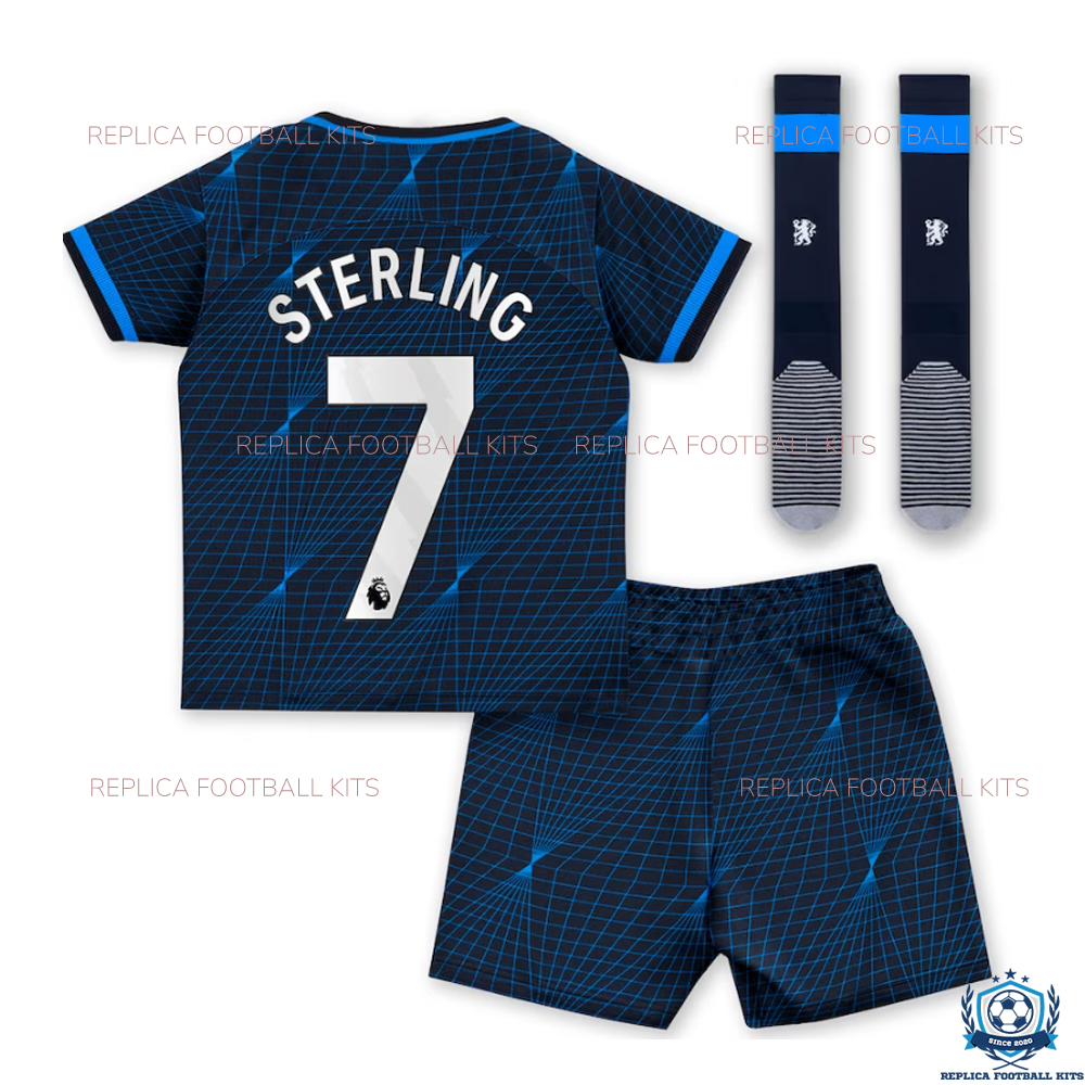 Chelsea Away Kid Replica Kits 23/24 Sterling 7