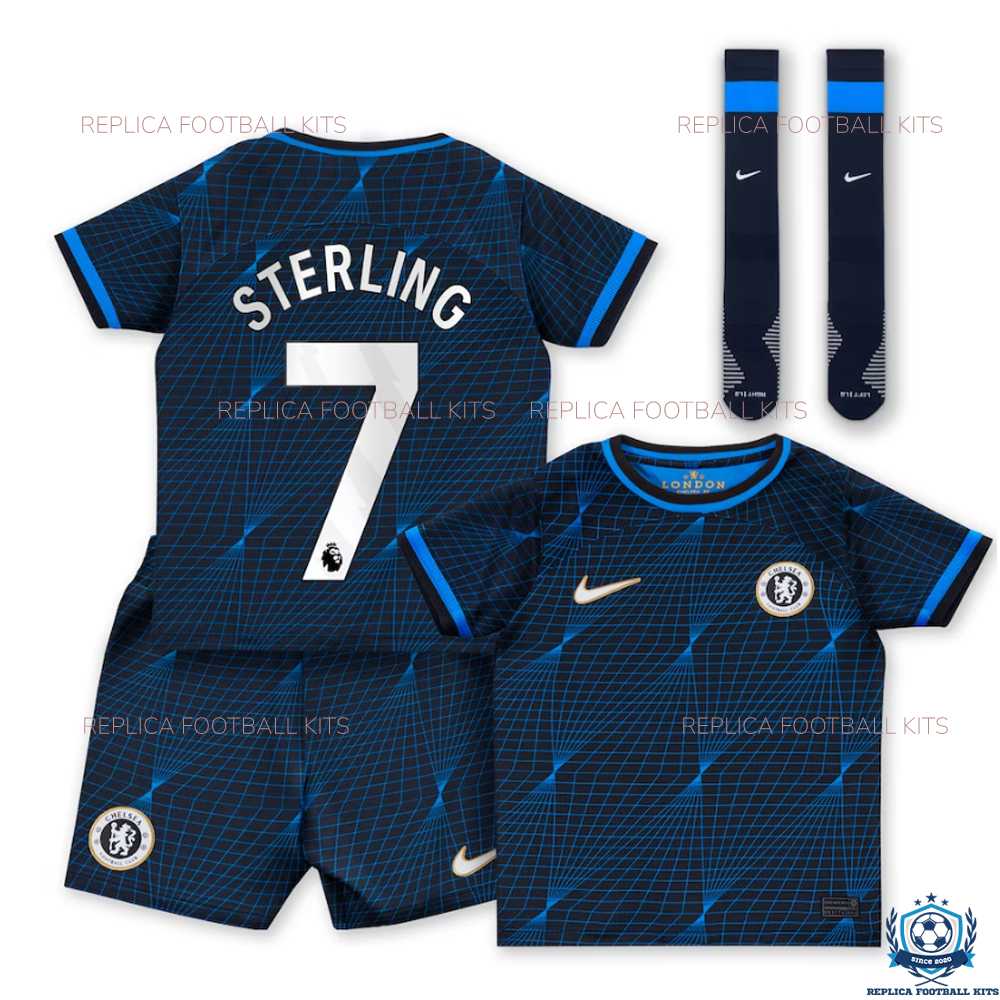 Chelsea Away Kid Replica Kits 23/24 Sterling 7