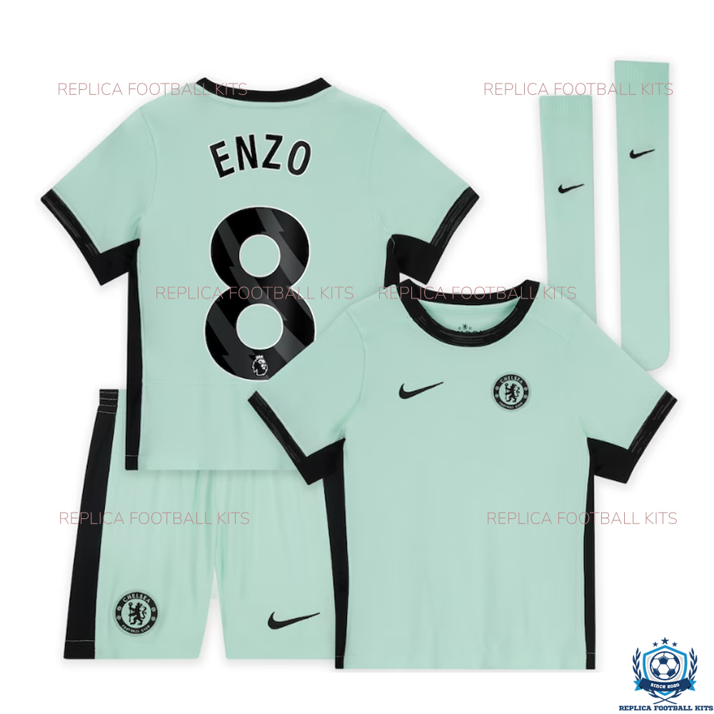 Chelsea Third Kid Replica Kits 23/24 Enzo 8