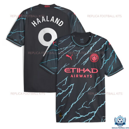 Man City Third Replica Shirt Haaland 9 - Front View