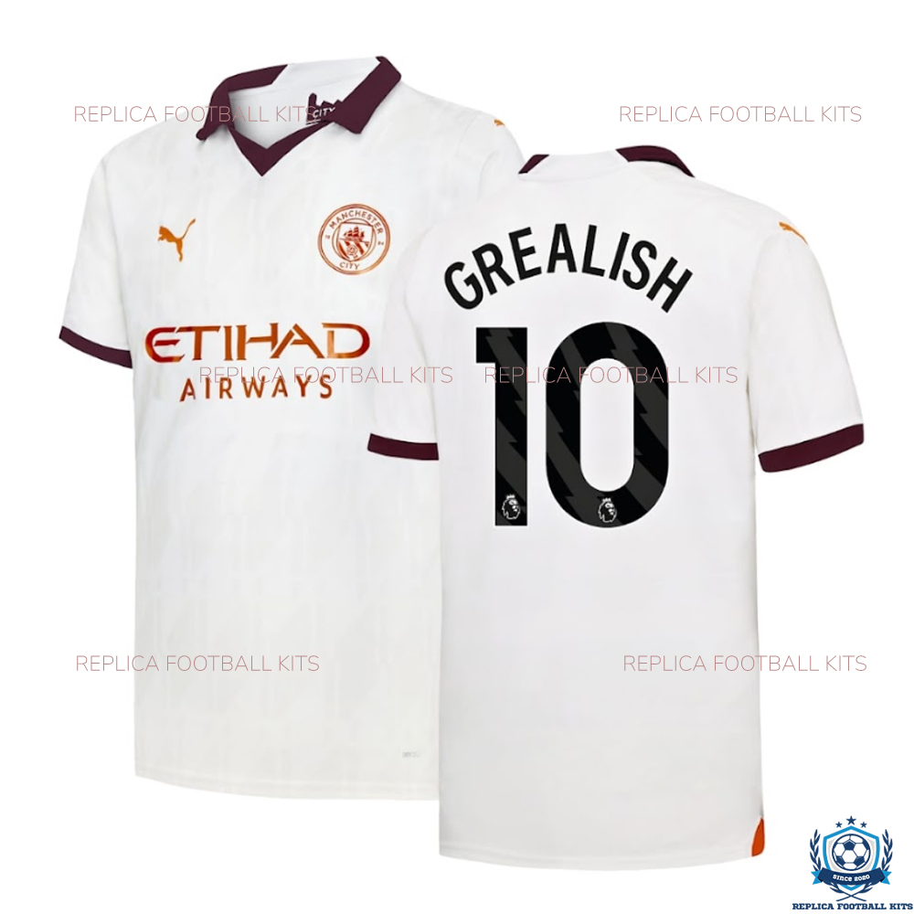 Man City Away Replica Shirt GREALISH 10