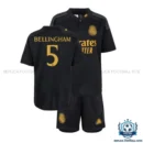 Real Madrid Third Kids Replica Football Kit 2023/24 BELLINGHAM 5 Printed - over view