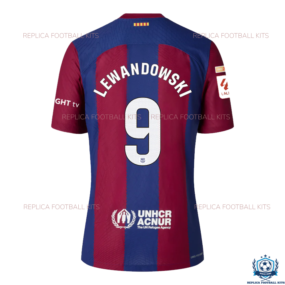 Barcelona Home Replica Shirt LEWANDOWSKI 9