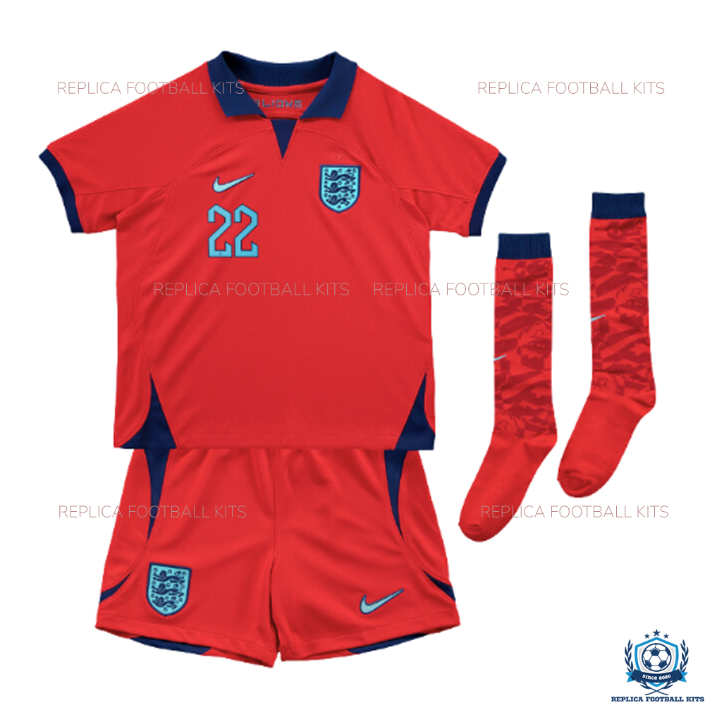 England Away Kids Replica Kit 2022 BELLINGHAM 22