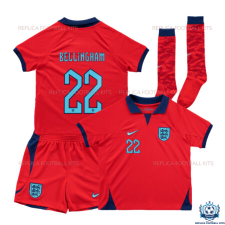 England Away Kids Replica Kit 2022 BELLINGHAM 22