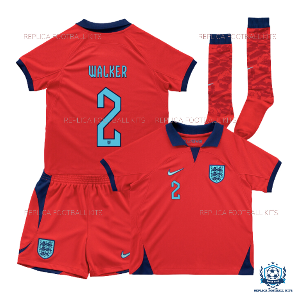 England Away Kids Replica Kit 2022 WALKER 2