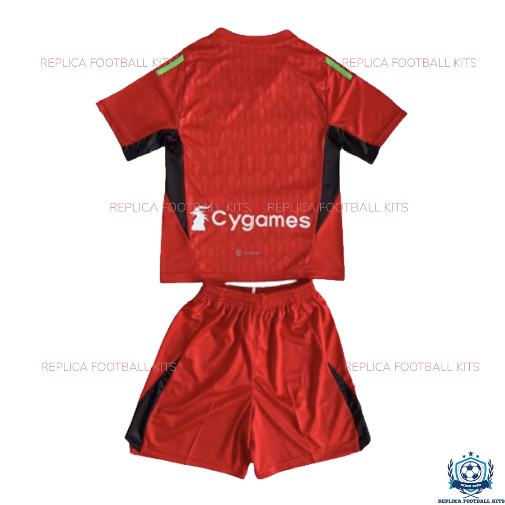 Juventus Red Goalkeeper Kids Replica Kit