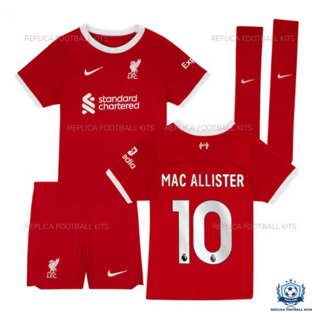 Liverpool Home Kid Replica Kit MAC ALLISTER 10