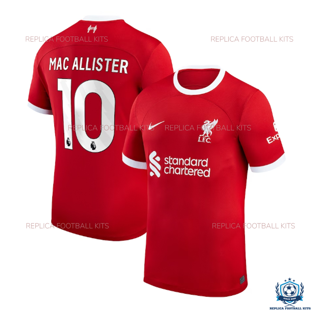 Liverpool Home Replica Shirt MAC ALLISTER 10