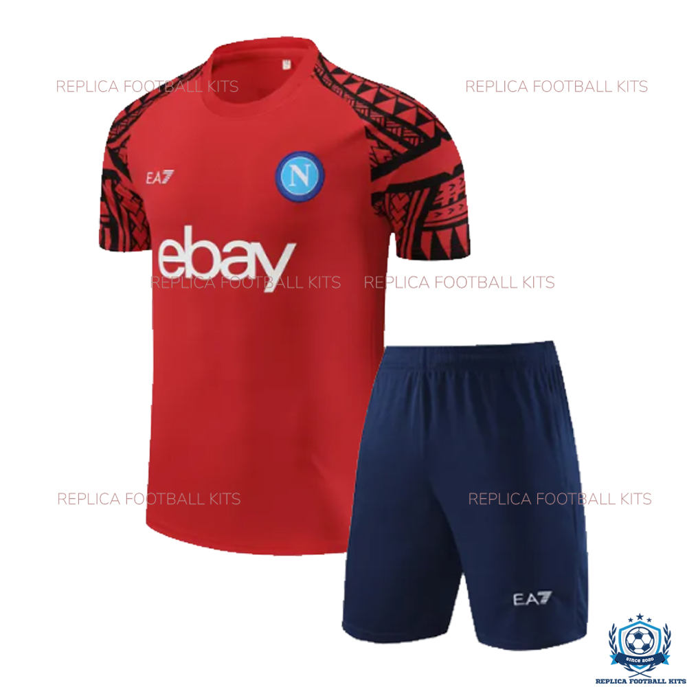 Napoli Red Pre-Match Training Kid Replica Kit