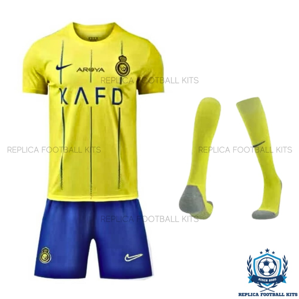 Al Nassr Home Kid Replica Kits 23/24