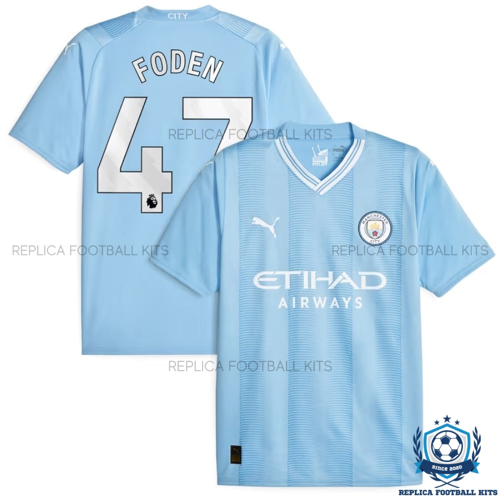 Manchester City Home Replica Shirt Foden 47