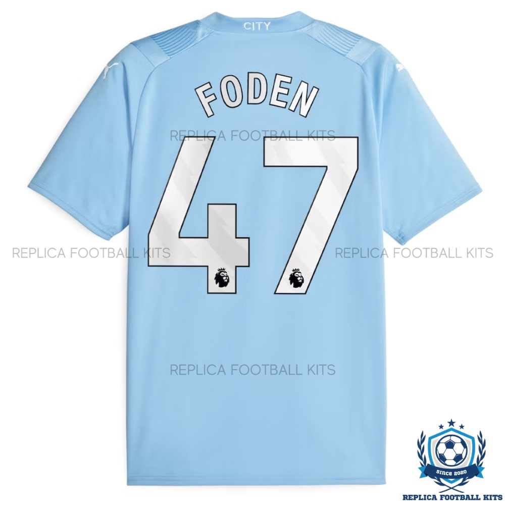 Manchester City Home Replica Shirt Foden 47