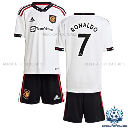 Man Utd Ronaldo 7 Away Kids