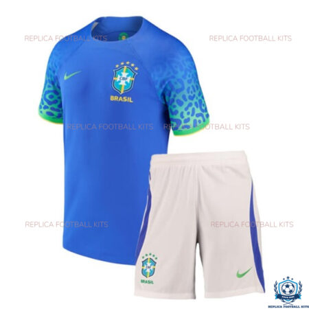 Brazil Away Kids Replica Kits 2022