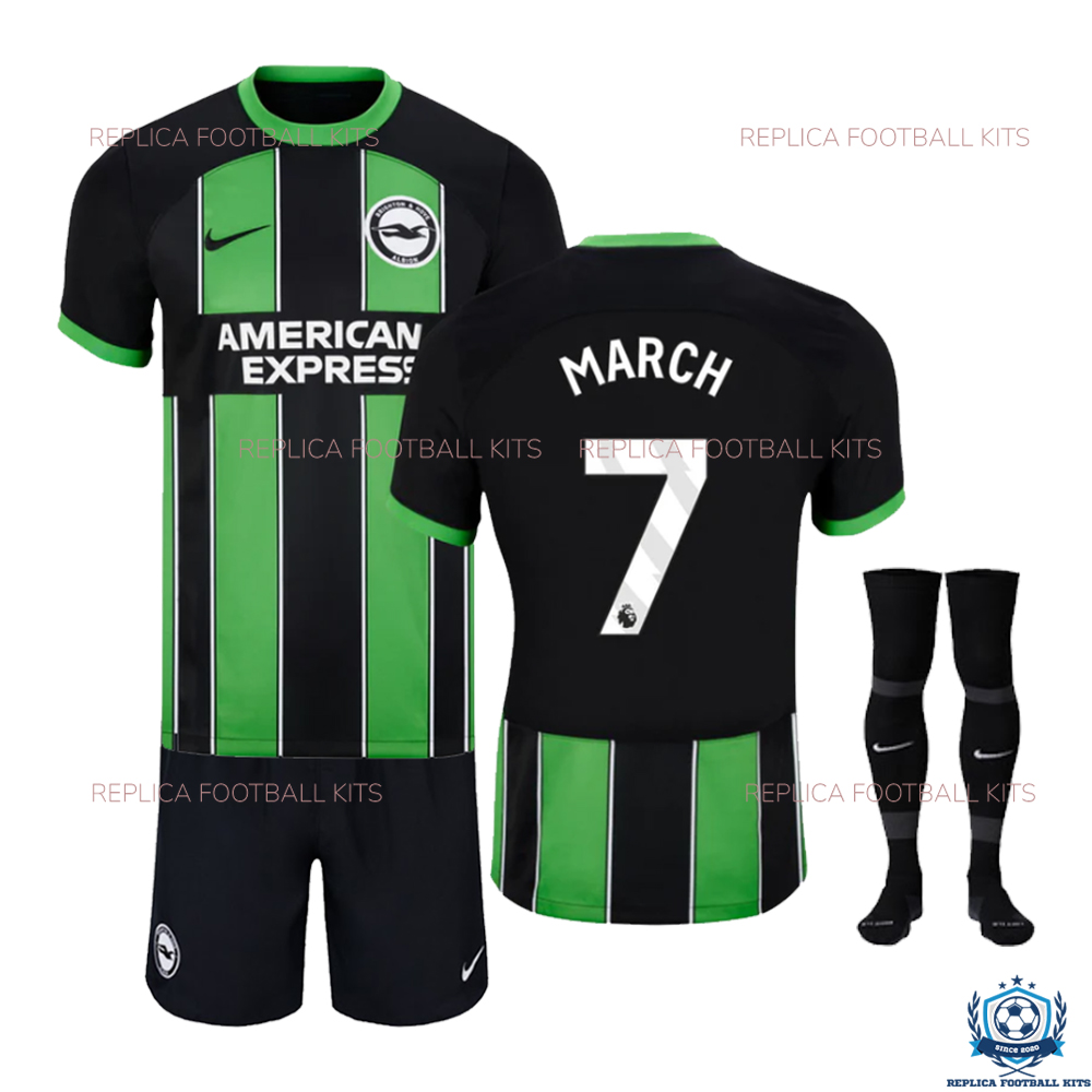 Brighton Away Kid Replica Kit MARCH 7