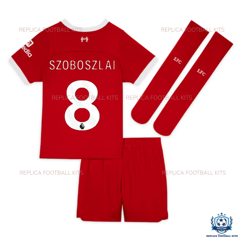 Liverpool Home Replica Kit SZOBOSZLAI 8 - Back View